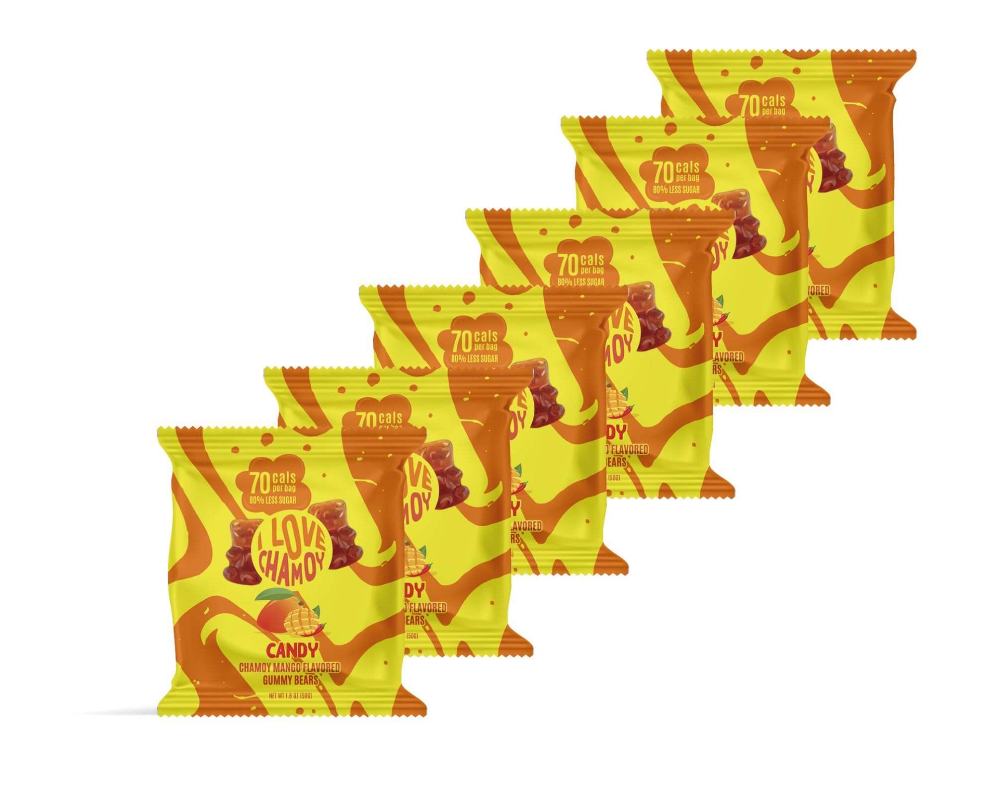 I Love Chamoy Candy - Chamoy Mango Flavor (6 Pack)