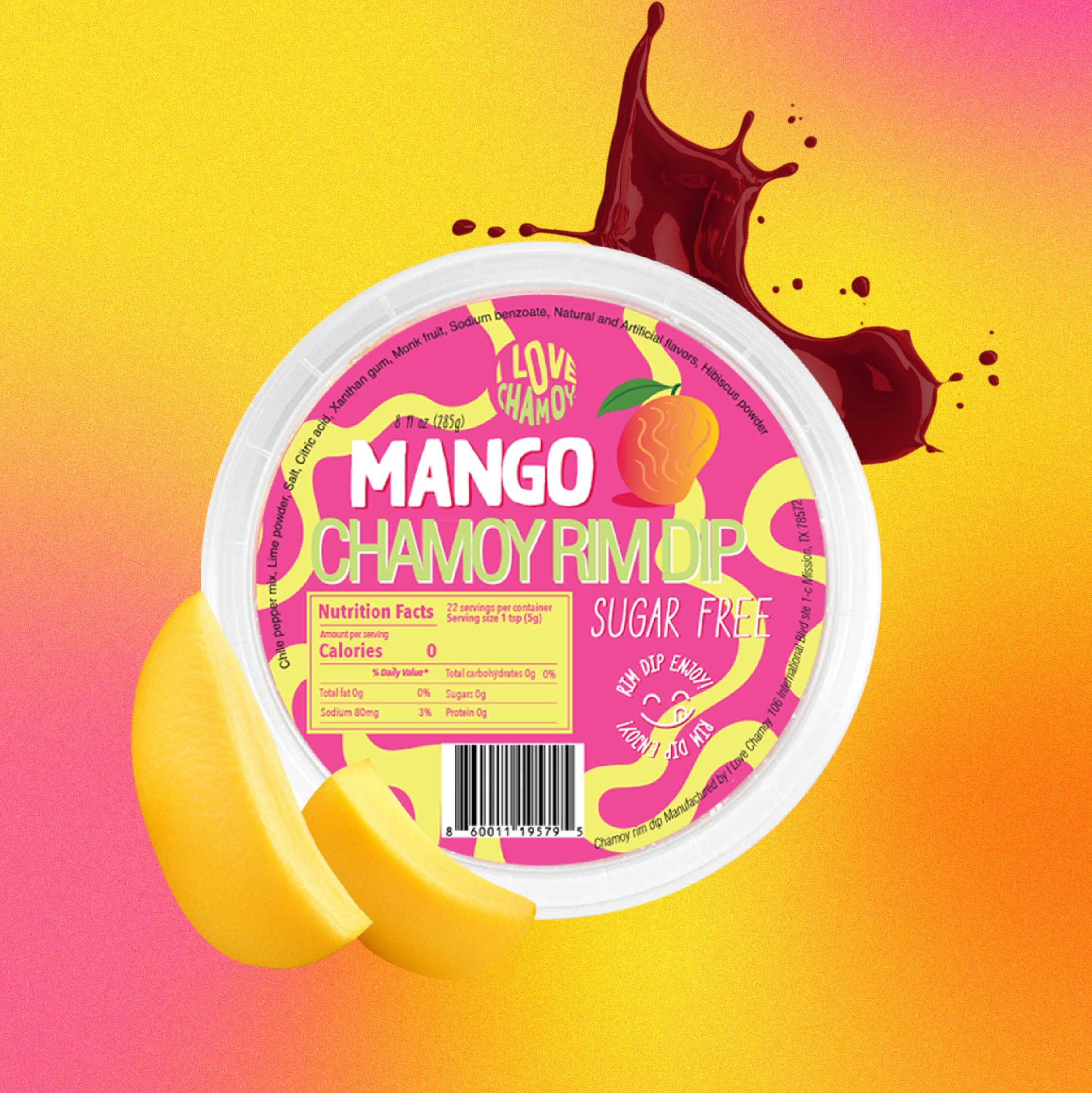 I LOVE CHAMOY RIM DIP - MANGO FLAVOR