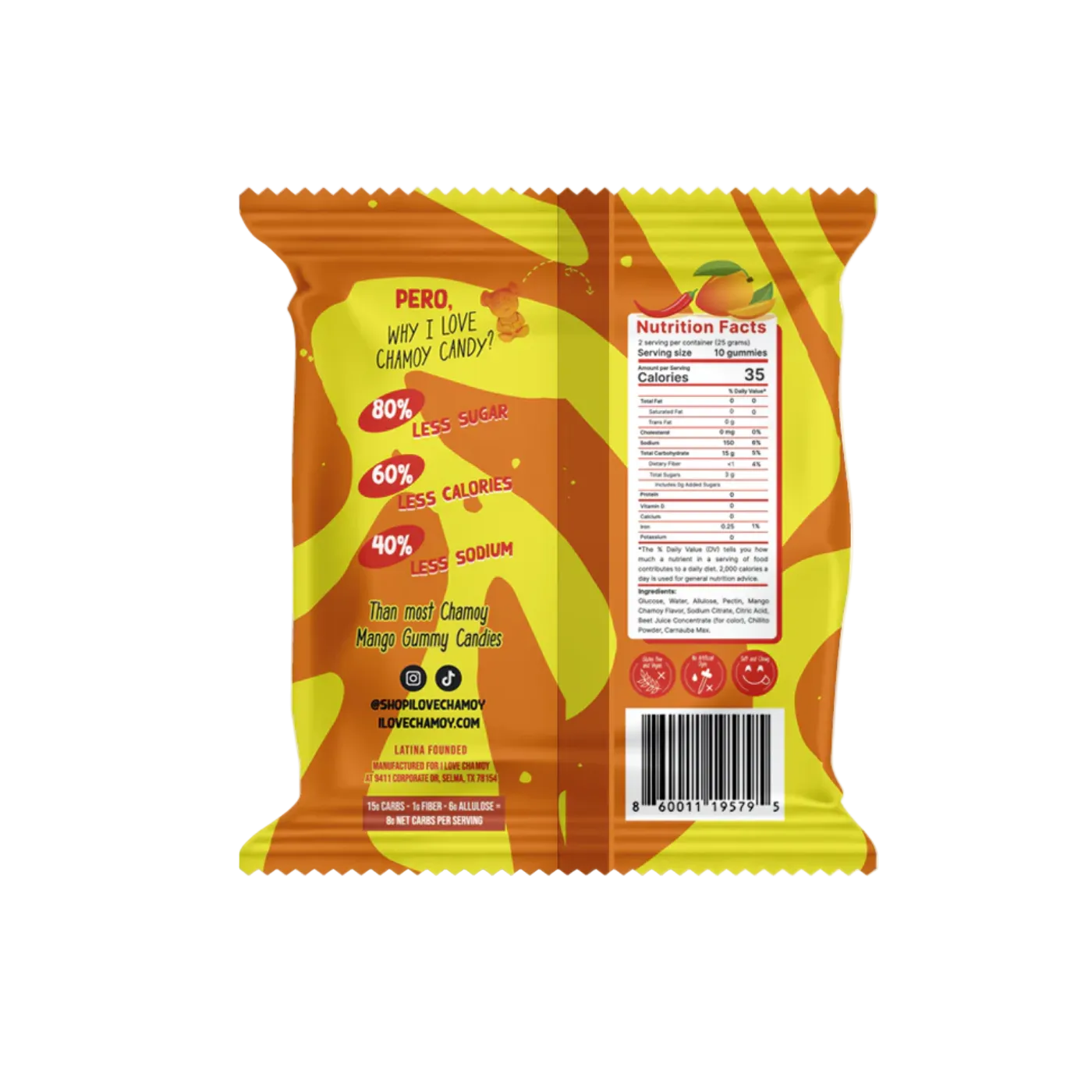 I Love Chamoy Candy - Chamoy Mango Flavor (3 Pack)